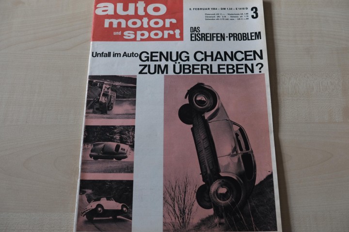 Deckblatt Auto Motor und Sport (03/1964)